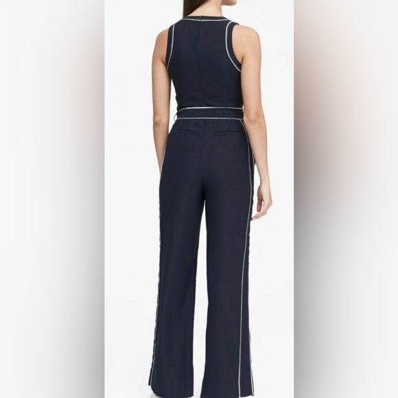 Banana Republic Navy Jumpsuit with White Accents - Picture 2 of 7